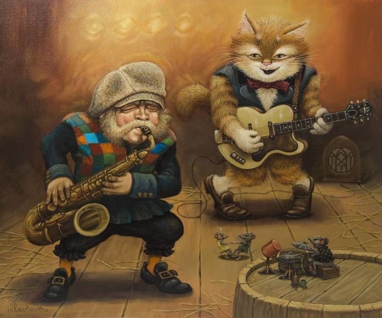 Картина по номерам Paintboy "Ночной концерт" GX3431