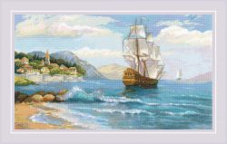 1900 Набор для вышивания крестом Риолис «К далеким берегам"