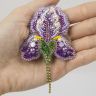 БП-315 Набор для изготовления броши Crystal Art "Ирис"