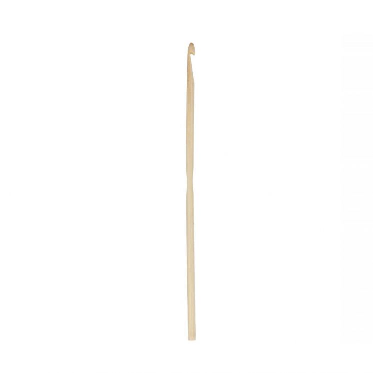 CHВ-15-4,5 Крючок для вязания "Gamma" бамбук d 4.5 мм 15 см в чехле