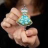 БП-322 Набор для изготовления броши Crystal Art "Платье"