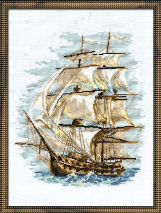 Набор для вышивания крестом RIOLIS "Корабль" 0479 