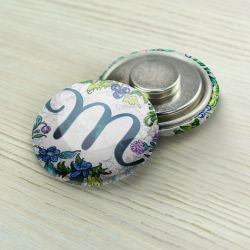 Магнитный держатель «Spring ABC» латинские буквы Letter “M” Маг-ABC-M