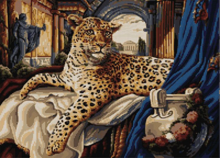 АМА2-036 Алмазная мозаика ТМ Наследие "Позирующий леопард"