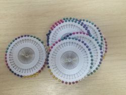 Булавки на круге (цветные, 40 штук)