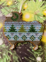 Сами с усами. Набор для вышивания "Барашек "Оттепель", 8,5х8, С006-10