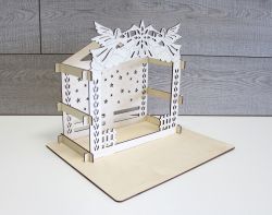 РА-042 Подставка Щепка "Вертеп" 37*30*30 см