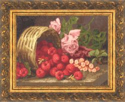 СМ-013 Набор для вышивания Золотое Руно "Розы и малина"