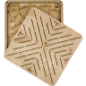 Шкатулка для рукоделия + 46 бобинок FLZB(N)-062, 19*19*2.8см Волшебная страна