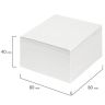 Блок для записей STAFF непроклеенный, куб 8х8х4 см, белый, белизна 70-80%, 111979